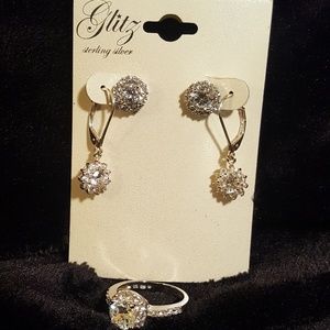 Glitz  3 Piece Sterling Silver Set